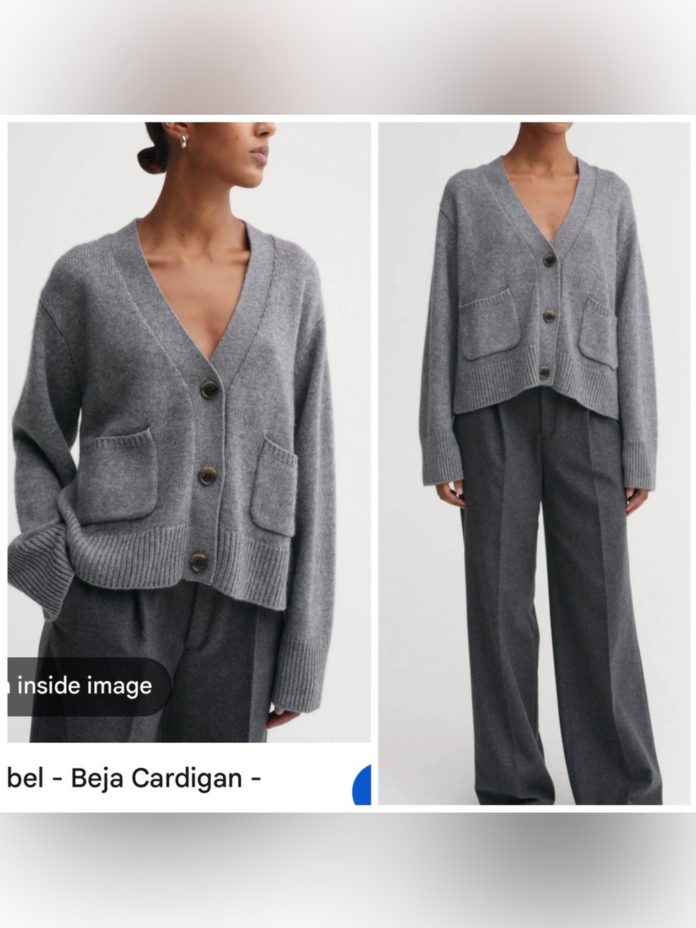 Almada Label Beja Cardigan - Black